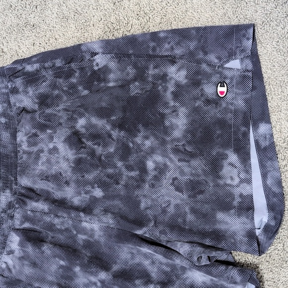 Champion Gray Tie-Dye Shorts Men's Size 2XL Running Workout Shorts - Picture 3 of 8